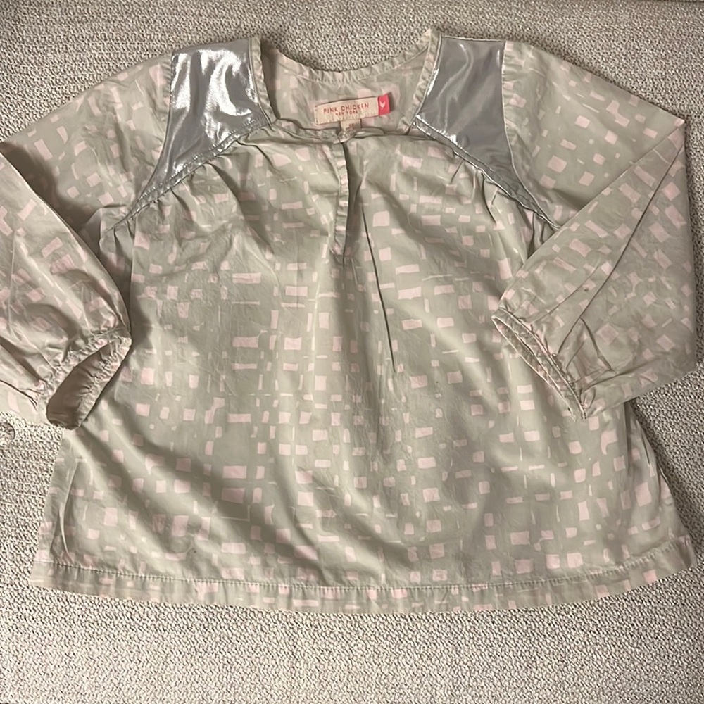 Pink chicken blouse